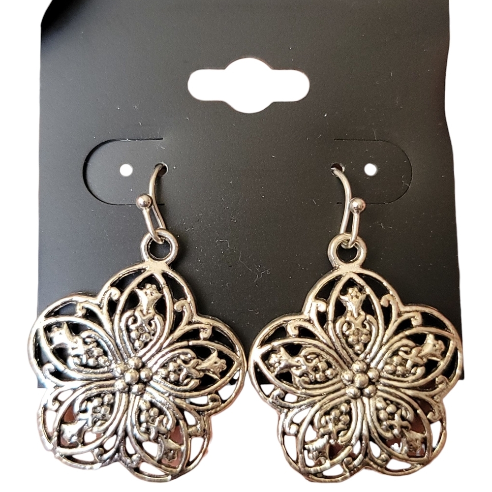 Flower of Life Mandala Dangle Earrings